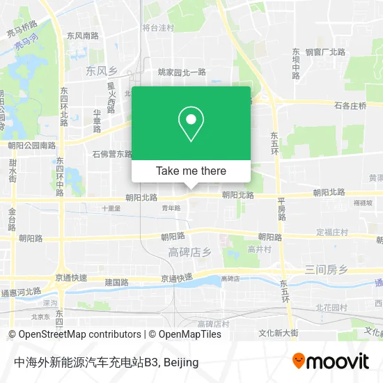 中海外新能源汽车充电站B3 map