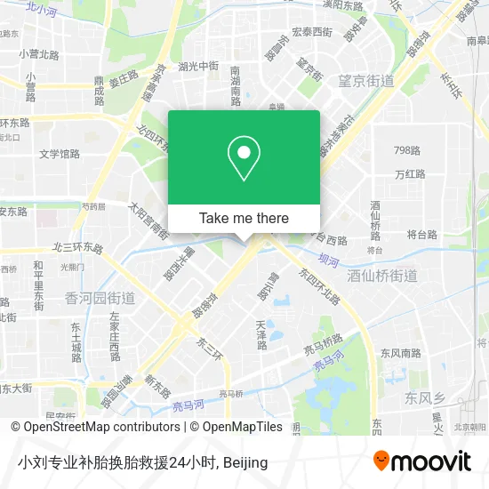 小刘专业补胎换胎救援24小时 map
