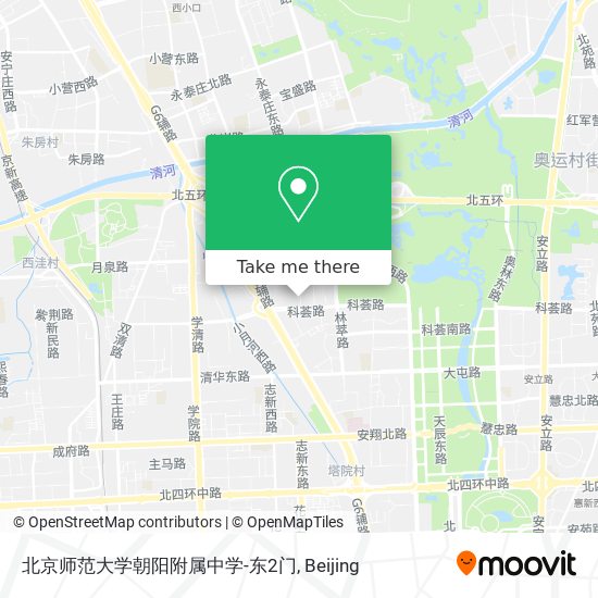 北京师范大学朝阳附属中学-东2门 map