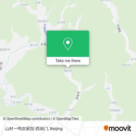 山村一鸣农家院-西南门 map