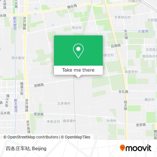 四各庄车站 map