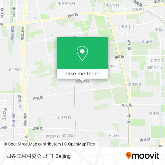 四各庄村村委会-北门 map
