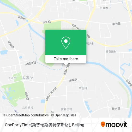 OnePartyTime(斯普瑞斯奥特莱斯店) map