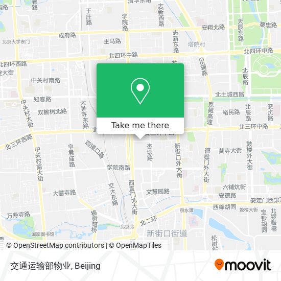 交通运输部物业 map