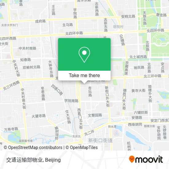 交通运输部物业 map