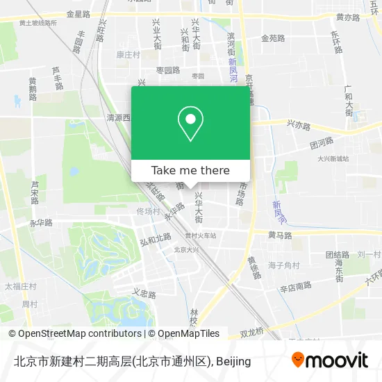 北京市新建村二期高层(北京市通州区) map