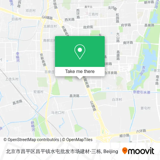 北京市昌平区昌平镇水屯批发市场建材-三栋 map