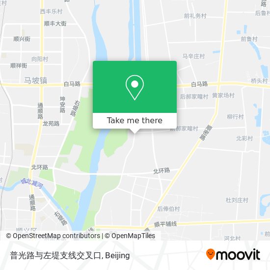 普光路与左堤支线交叉口 map