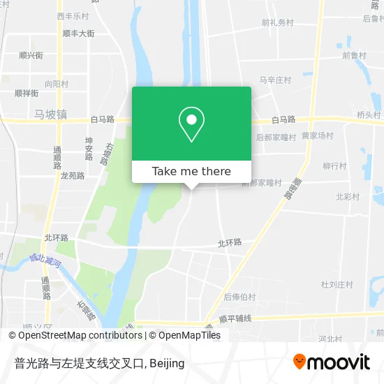 普光路与左堤支线交叉口 map