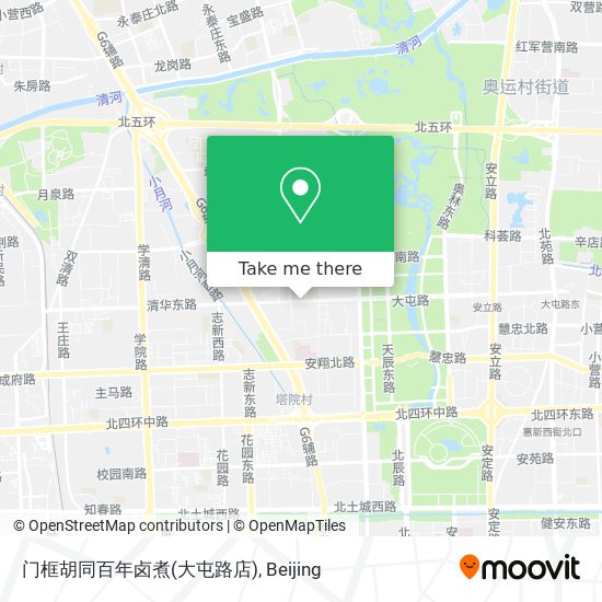 门框胡同百年卤煮(大屯路店) map