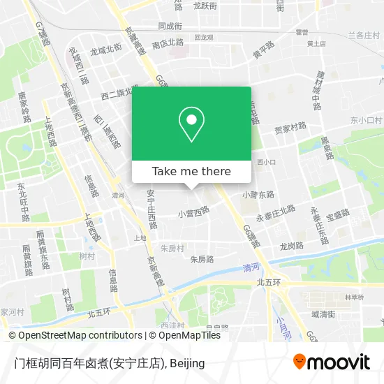 门框胡同百年卤煮(安宁庄店) map