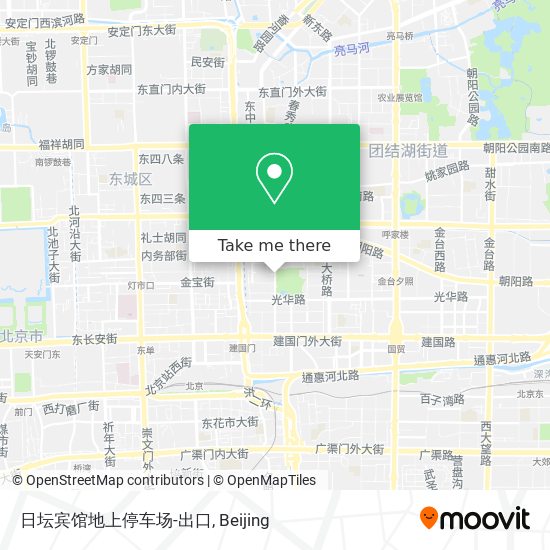 日坛宾馆地上停车场-出口 map
