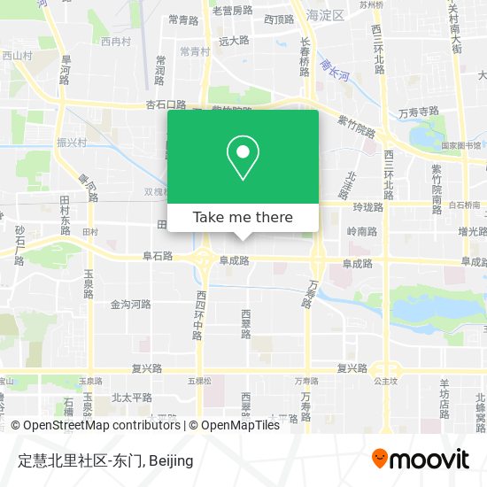 定慧北里社区-东门 map