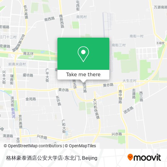 格林豪泰酒店公安大学店-东北门 map