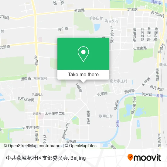 中共燕城苑社区支部委员会 map