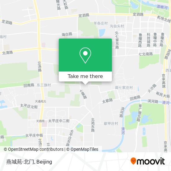 燕城苑-北门 map