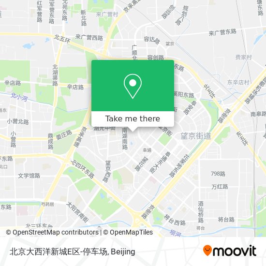 北京大西洋新城E区-停车场 map