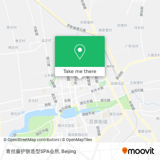 青丝藤护肤造型SPA会所 map