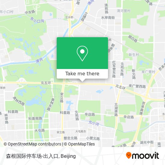 森根国际停车场-出入口 map