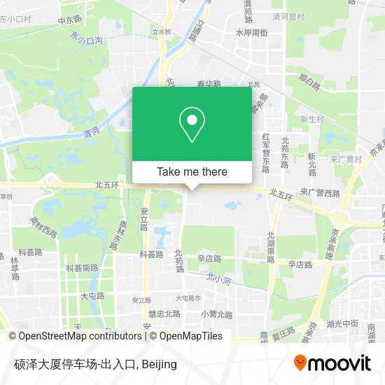 硕泽大厦停车场-出入口 map