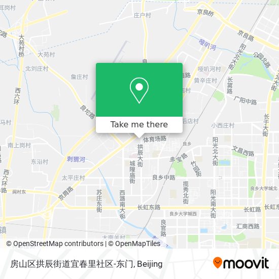 房山区拱辰街道宜春里社区-东门 map
