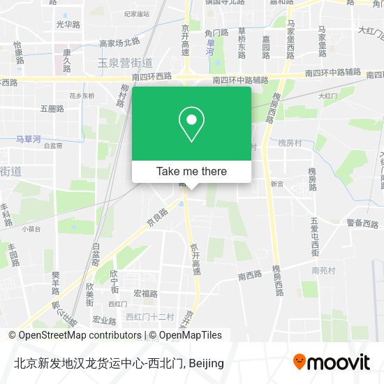 北京新发地汉龙货运中心-西北门 map