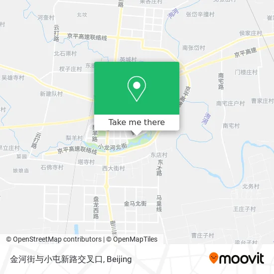 金河街与小屯新路交叉口 map