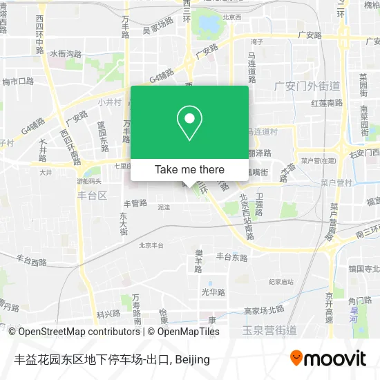 丰益花园东区地下停车场-出口 map