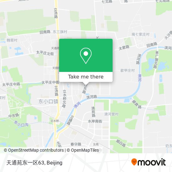 天通苑东一区63 map