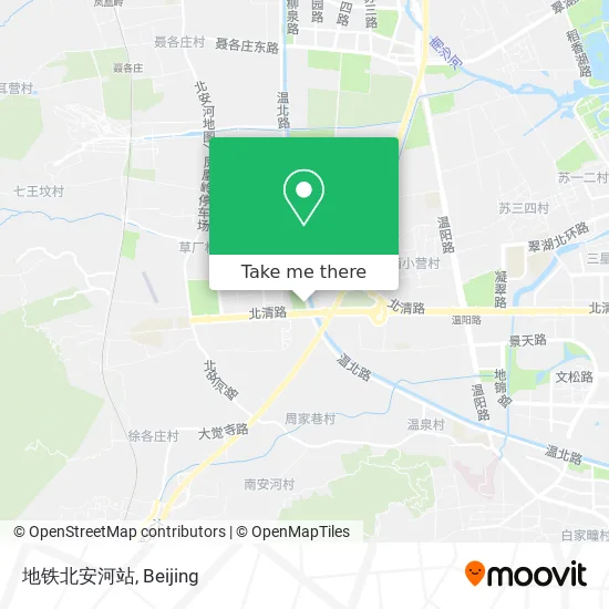 地铁北安河站 map