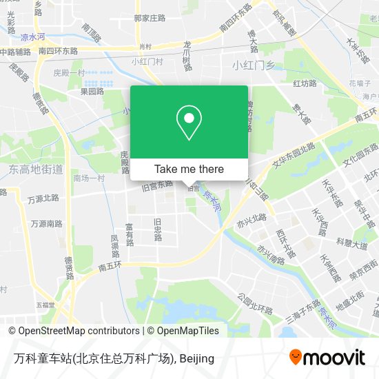 万科童车站(北京住总万科广场) map