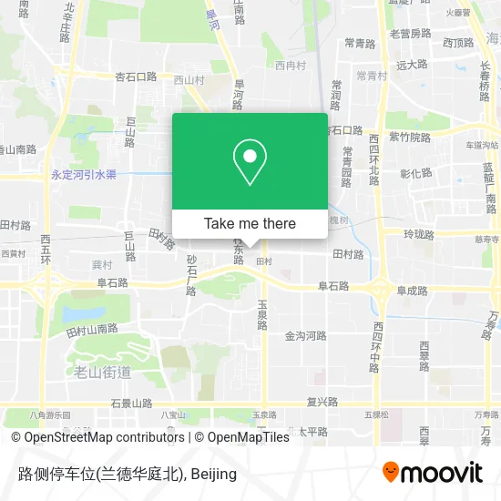 路侧停车位(兰德华庭北) map