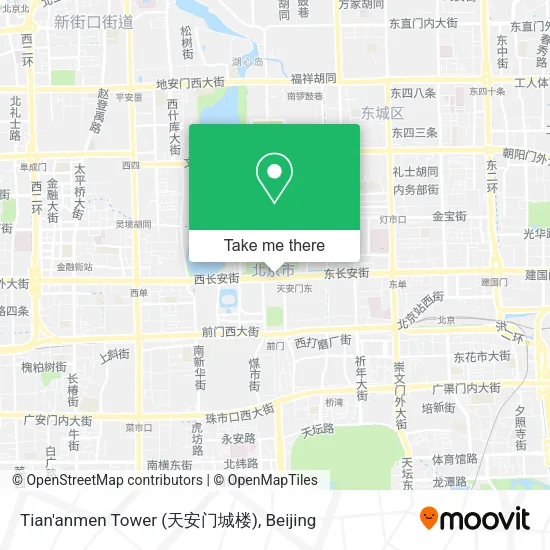 Tian'anmen Tower (天安门城楼) map