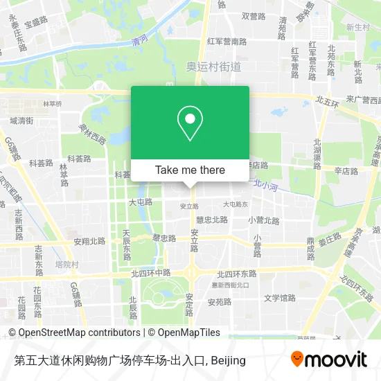 第五大道休闲购物广场停车场-出入口 map