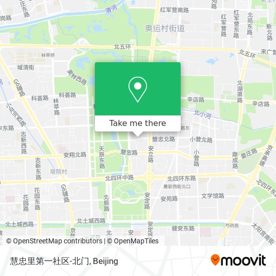 慧忠里第一社区-北门 map
