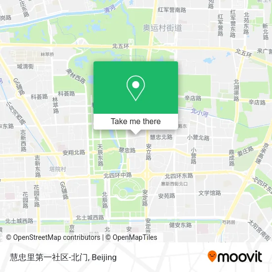 慧忠里第一社区-北门 map