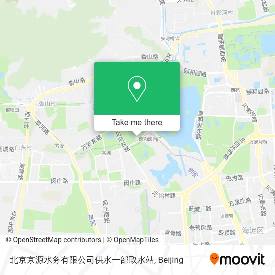 北京京源水务有限公司供水一部取水站 map