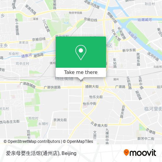 爱亲母婴生活馆(通州店) map