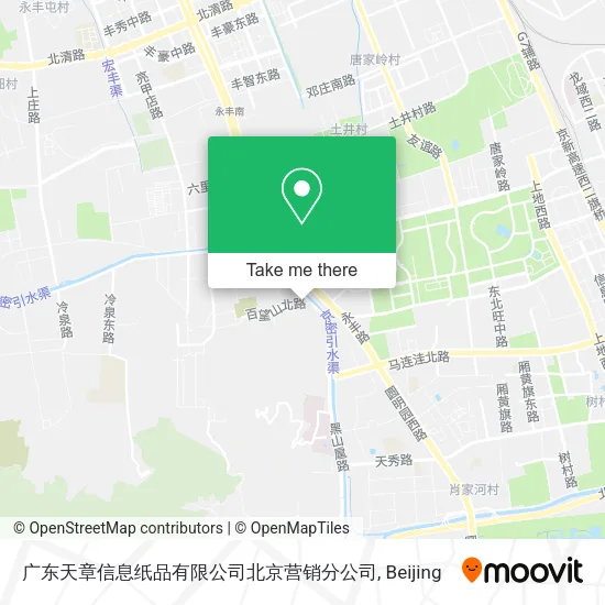 广东天章信息纸品有限公司北京营销分公司 map