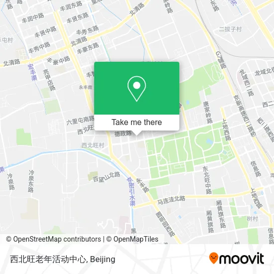 西北旺老年活动中心 map