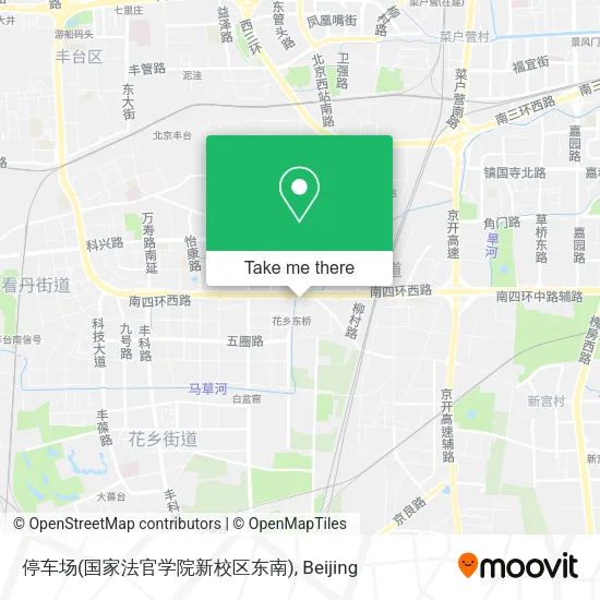 停车场(国家法官学院新校区东南) map