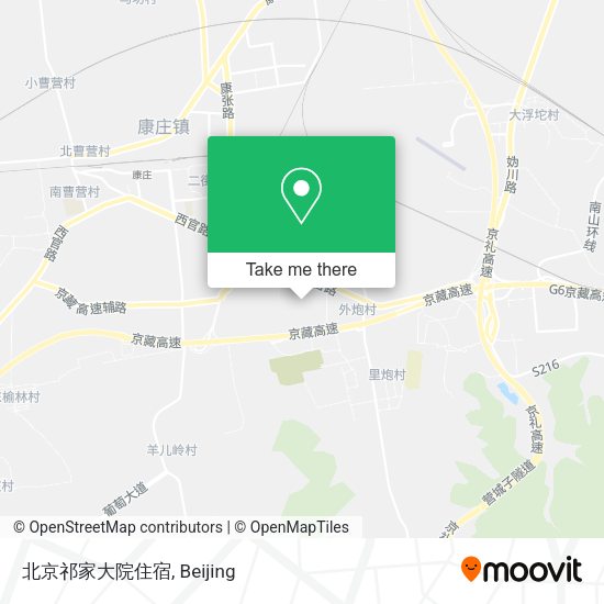 北京祁家大院住宿 map