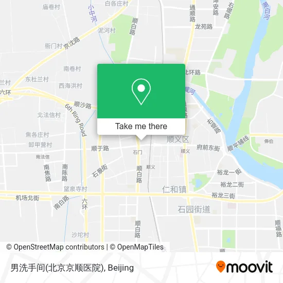 男洗手间(北京京顺医院) map