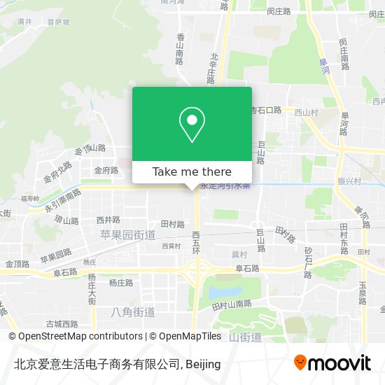 北京爱意生活电子商务有限公司 map