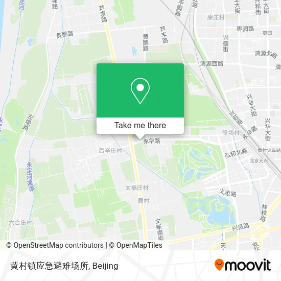 黄村镇应急避难场所 map