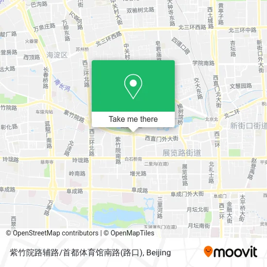 紫竹院路辅路/首都体育馆南路(路口) map