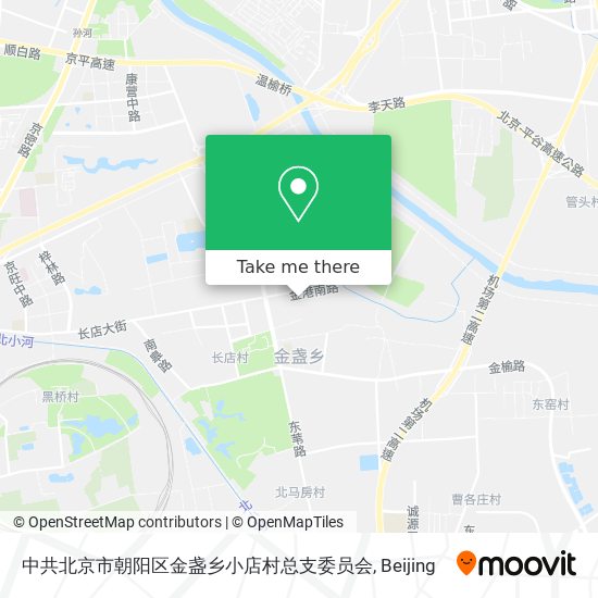 中共北京市朝阳区金盏乡小店村总支委员会 map