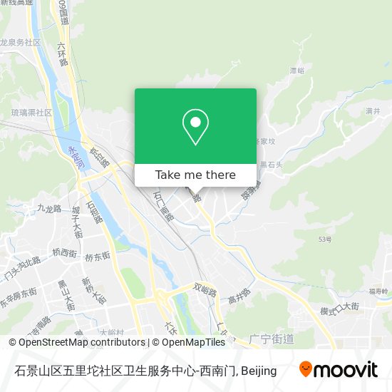 石景山区五里坨社区卫生服务中心-西南门 map