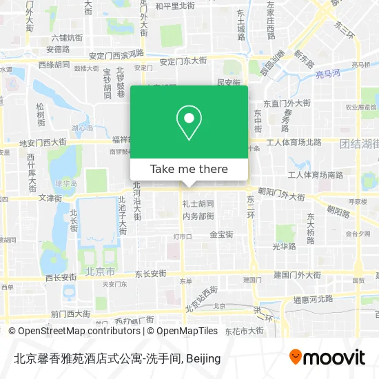 北京馨香雅苑酒店式公寓-洗手间 map