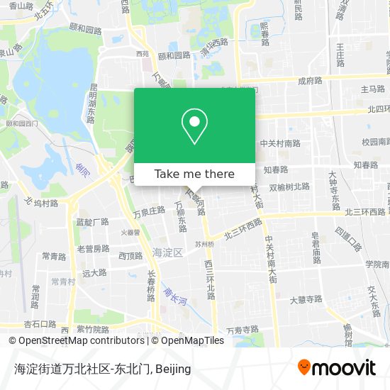 海淀街道万北社区-东北门 map